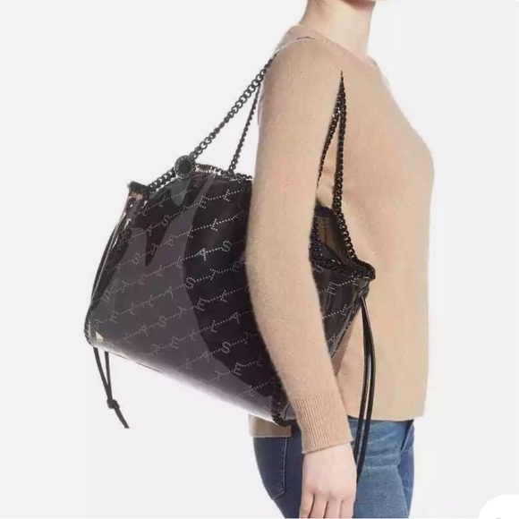 New Stella McCartney PVC Monogram Falabella Shoulder Bag - Picture 3 of 16